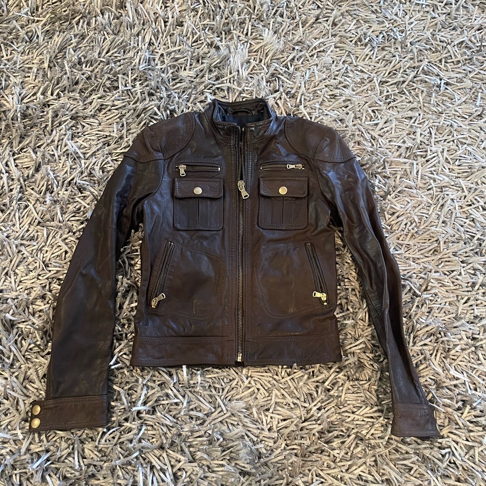 D&G leather jacket new no tags